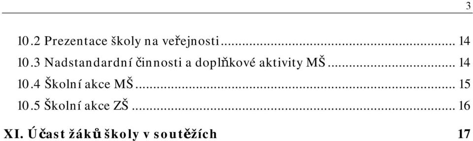 MŠ... 14 10.4 Školní akce MŠ... 15 10.