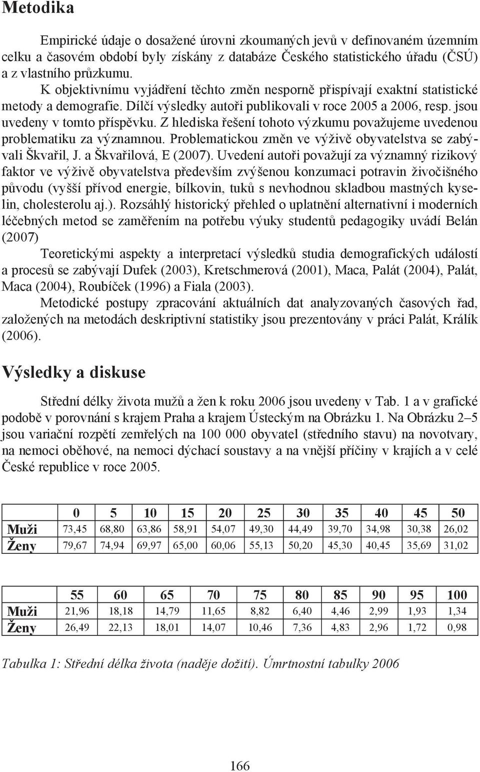 Z hlediska řešení tohoto výzkumu považujeme uvedenou problematiku za významnou. Problematickou změn ve výživě obyvatelstva se zabývali Škvařil, J. a Škvařilová, E (2007).