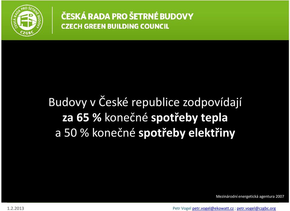 spotřeby tepla a 50 % konečné