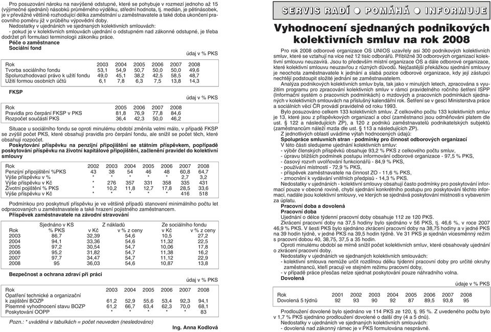 Nedostatky v ujednáních ve sjednan ch kolektivních smlouvách: - pokud je v kolektivních smlouvách ujednání o odstupném nad zákonné odstupné, je tfieba dodrïet pfii formulaci terminologii zákoníku