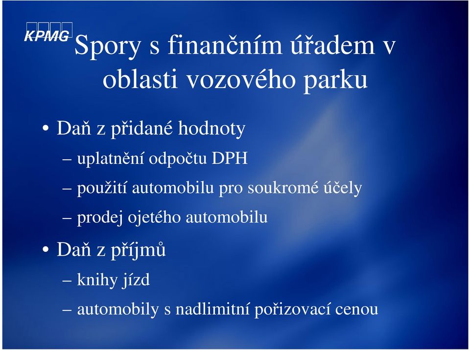 automobilu pro soukromé účely prodej ojetého automobilu