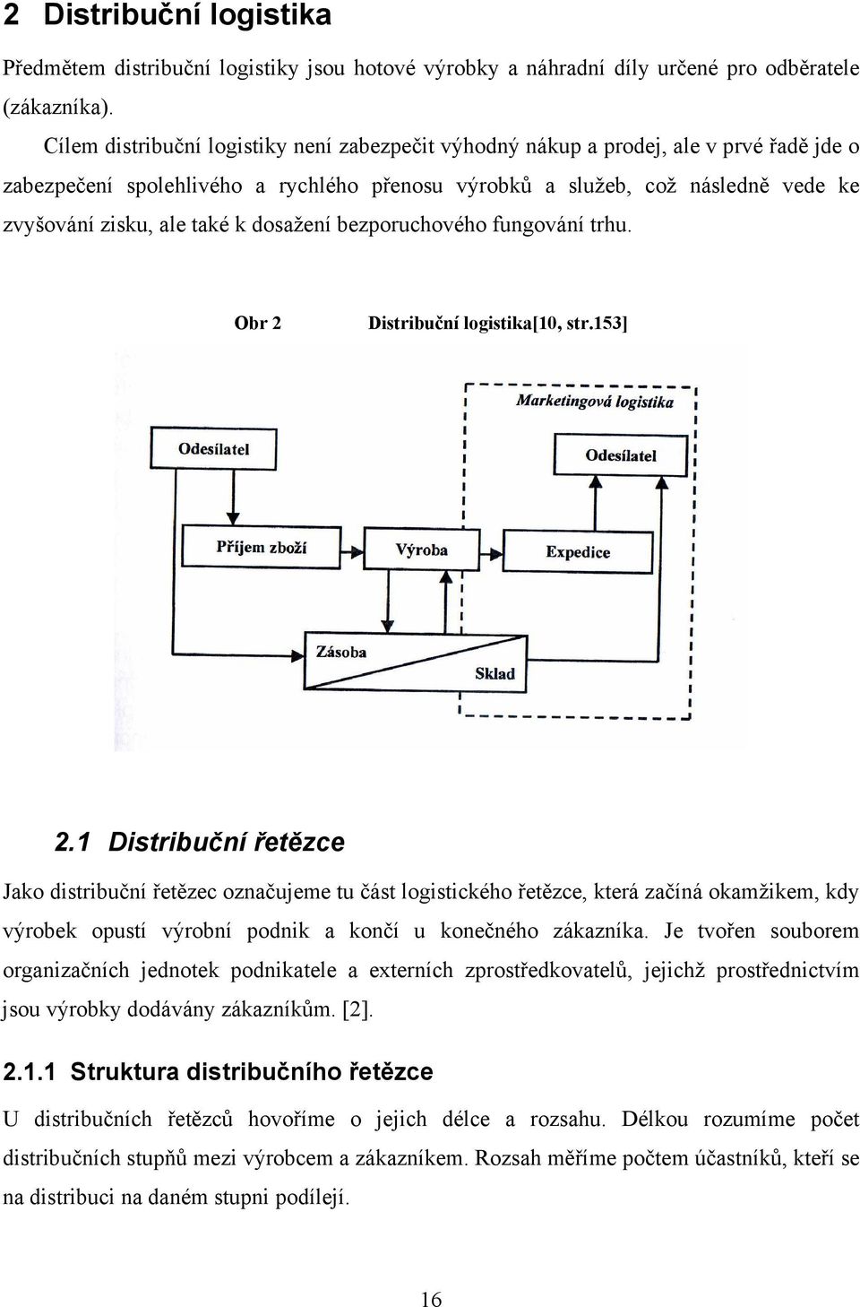 k dosažení bezporuchového fungování trhu. Obr 2 Distribuční logistika[10, str.153] 2.