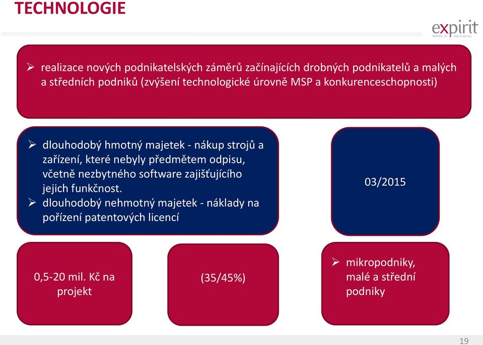 zařízení, které nebyly předmětem odpisu, včetně nezbytného software zajišťujícího jejich funkčnost.