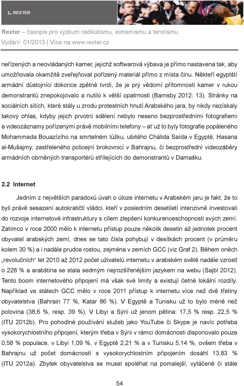 Stránky na sociálních sítích, které stály u zrodu protestních hnutí Arabského jara, by nikdy nezískaly takový ohlas, kdyby jejich prvotní sdìlení nebylo neseno bezprostøedními fotografiemi a