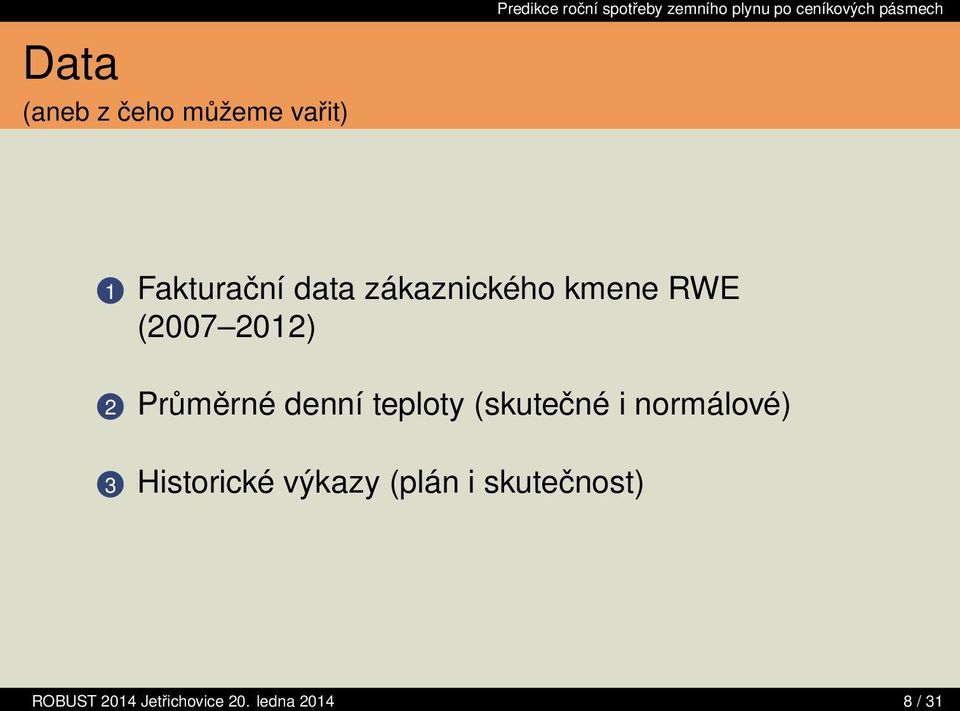 teploty (skutečné i normálové) 3 Historické výkazy