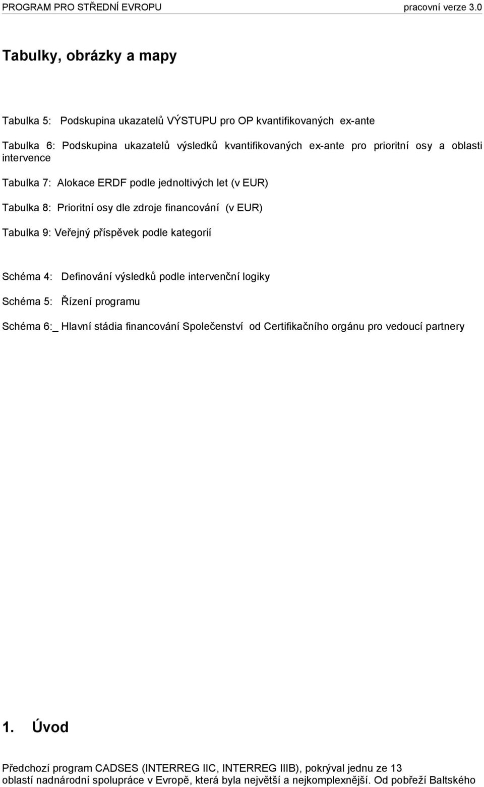 Schéma 4: Definování výsledků podle intervenční logiky Schéma 5: Řízení programu Schéma 6:_ Hlavní stádia financování Společenství od Certifikačního orgánu pro vedoucí partnery 1.