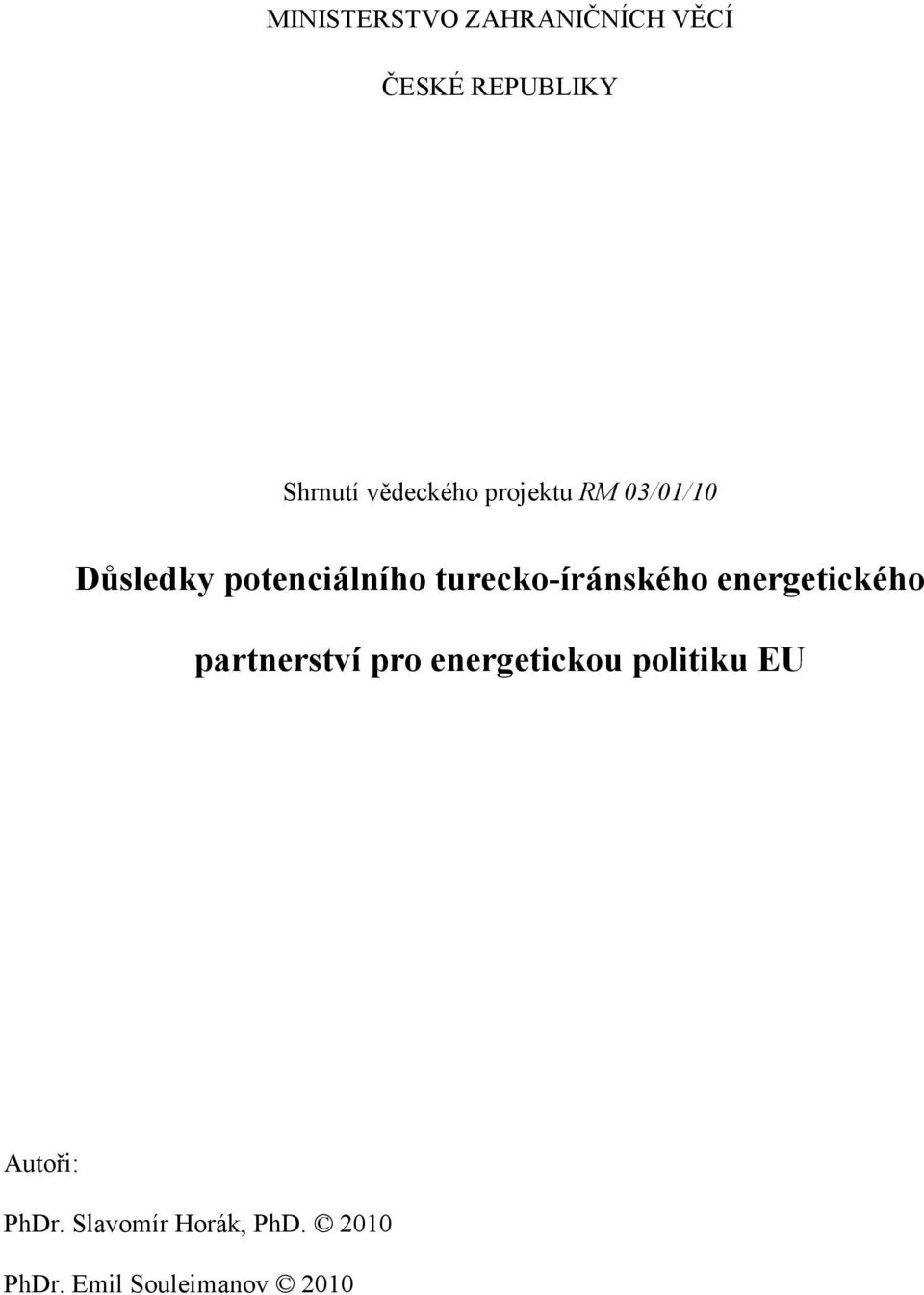 turecko-íránského energetického partnerství pro energetickou