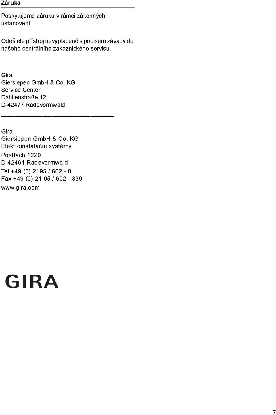 Gira Giersiepen GmbH & Co.