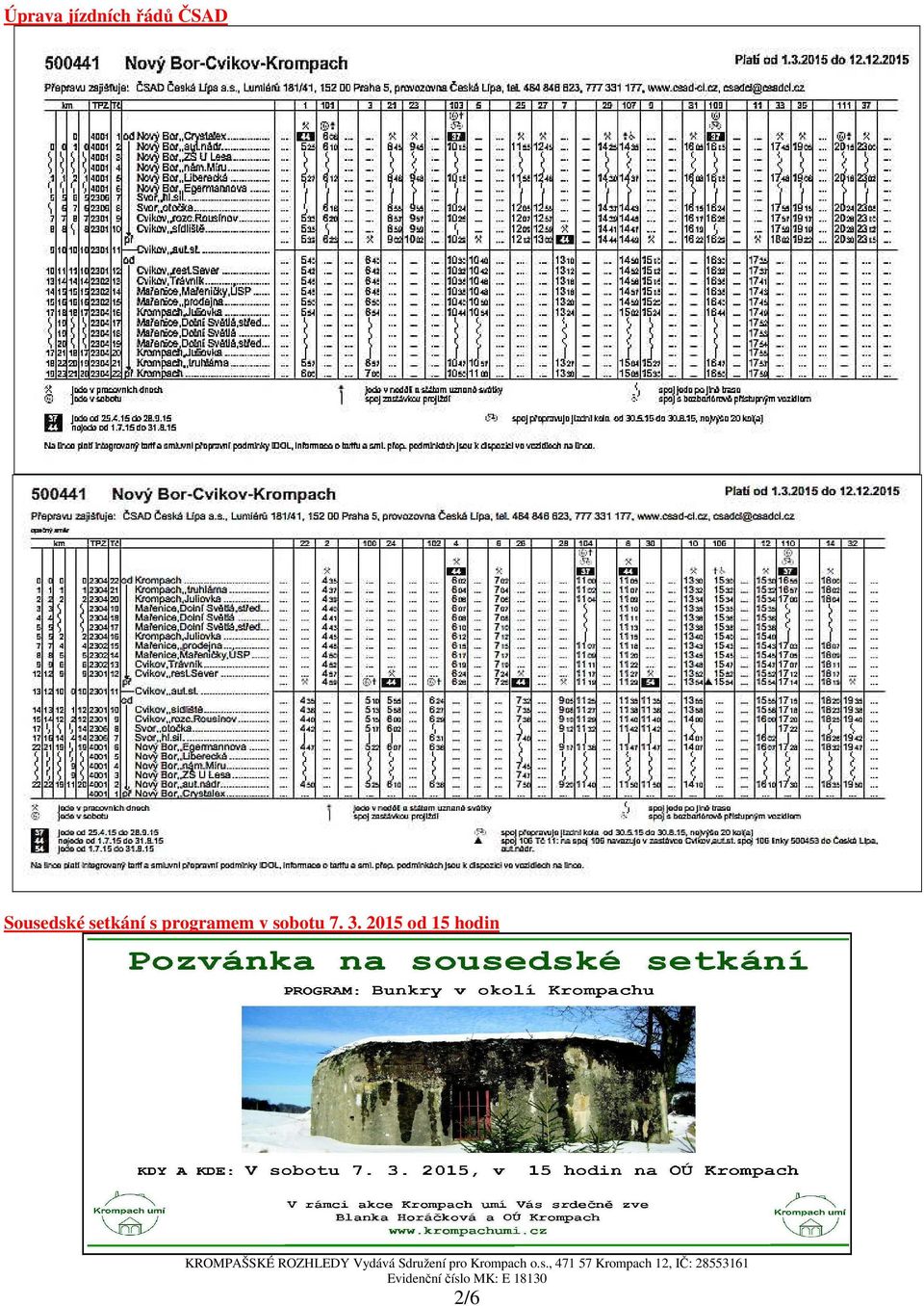 s programem v sobotu 7.