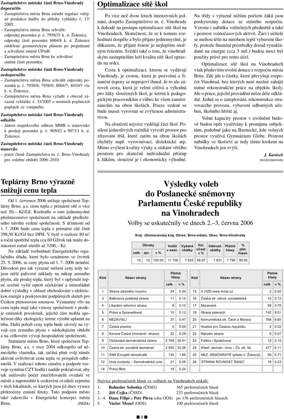nedoporuëilo ñ Zastupitelstvu mïsta Brna schv lit odprodej pozemk p. Ë. 7958/8; 7958/9; 8004/7; 8010/5 vöe k.. éidenice. ñ Zastupitelstvu mïsta Brna vy adit z obecnï z - vaznè vyhl öky Ë.