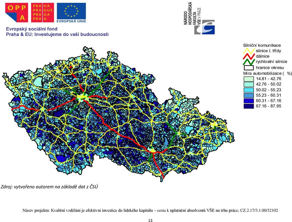 automobilizace (%) 14.81-42.76 42.76-50.02 50.02-55.