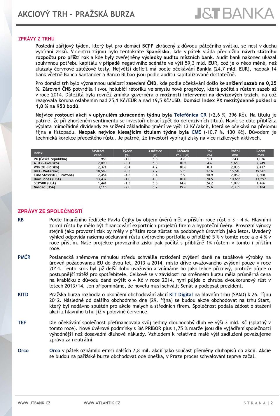 Audit bank nakonec ukázal souhrnnou potřebu kapitálu v případě negativního scénáře ve výši 59,3 mld. EUR, což je o něco méně, než ukázaly červnové zátěžové testy.