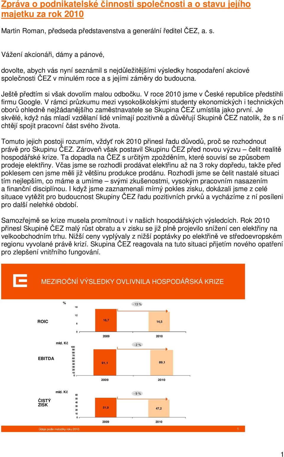 Ještě předtím si však dovolím malou odbočku. V roce 2 jsme v České republice předstihli firmu Google.