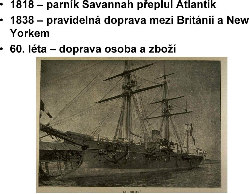 doprava mezi Británií a New