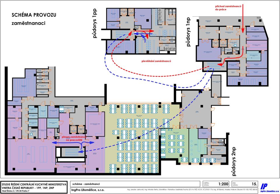 chlazený odpadů 7,41 m2 skald vratných obalů 13,02 m2 hrubá přírpava zeleniny 17,19 m2 - rezerva 29,85 m2 a mytí termoportů 34,57 m2 kancelářský 3,26 m2 pohotovostní wc 1,69 m2 pohotovostní wc -