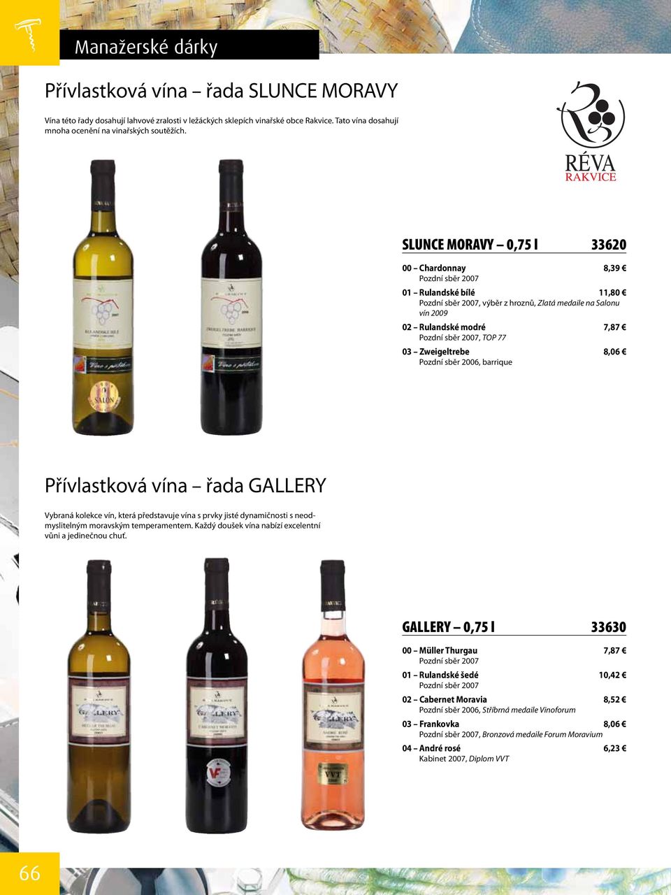 77 03 Zweigeltrebe 8,06 Pozdní sběr 2006, barrique Přívlastková vína řada GALLERY Vybraná kolekce vín, která představuje vína s prvky jisté dynamičnosti s neodmyslitelným moravským temperamentem.