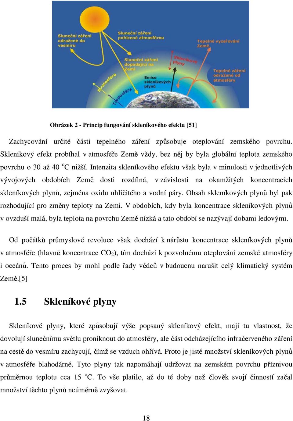 Intenzita skleníkového efektu však byla v minulosti v jednotlivých vývojových obdobích Země dosti rozdílná, v závislosti na okamžitých koncentracích skleníkových plynů, zejména oxidu uhličitého a