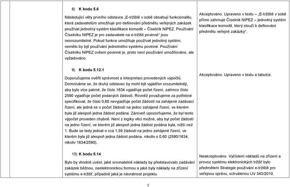 NIPEZ. Používání Číselníku NIPEZ je pro zadavatele na e-tržišti povinné jsou nesrozumitelné. Pokud funkce umožňuje používat jednotný systém, nemělo by být používání jednotného systému povinné.
