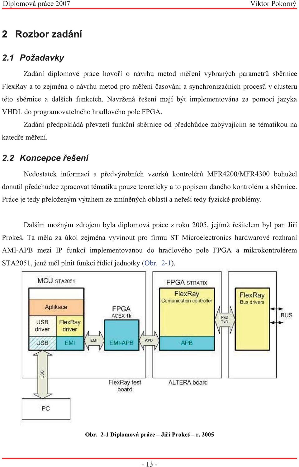 sběrnice a dalších funkcích. Navržená řešení mají být implementována za pomocí jazyka VHDL do programovatelného hradlového pole FPGA.