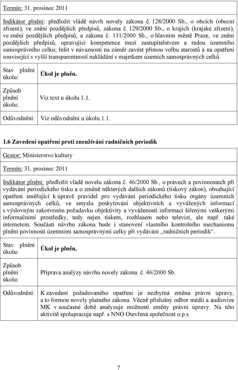 , o hlavním městě Praze, ve znění pozdějších předpisů, upravující kompetence mezi zastupitelstvem a radou územního samosprávního celku; řešit v návaznosti na záměr zavést přímou volbu starostů a na