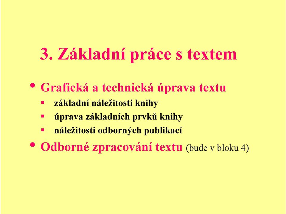 základních prvků knihy náležitosti odborných