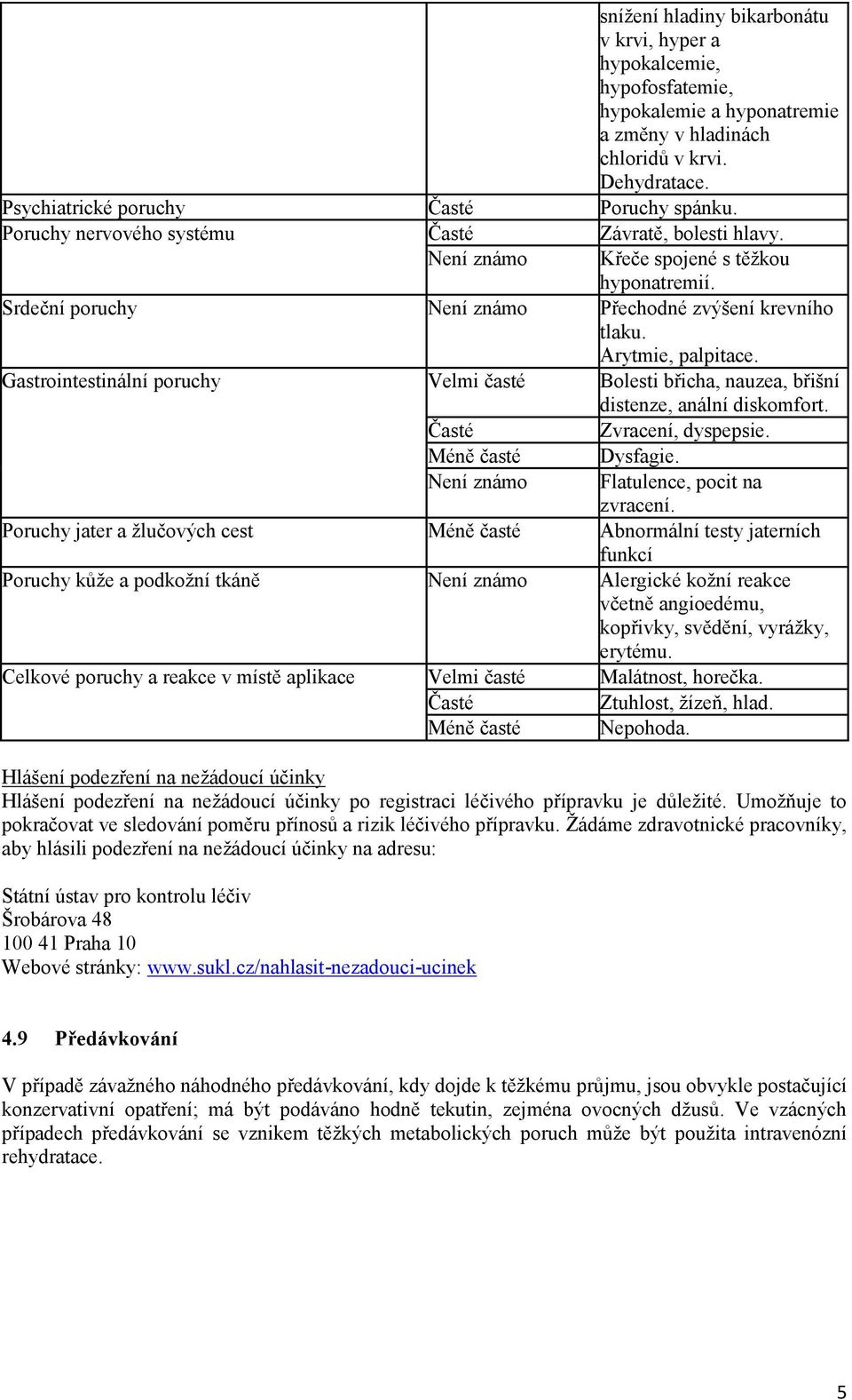 Gastrointestinální poruchy Velmi časté Bolesti břicha, nauzea, břišní distenze, anální diskomfort. Časté Méně časté Není známo Zvracení, dyspepsie. Dysfagie. Flatulence, pocit na zvracení.