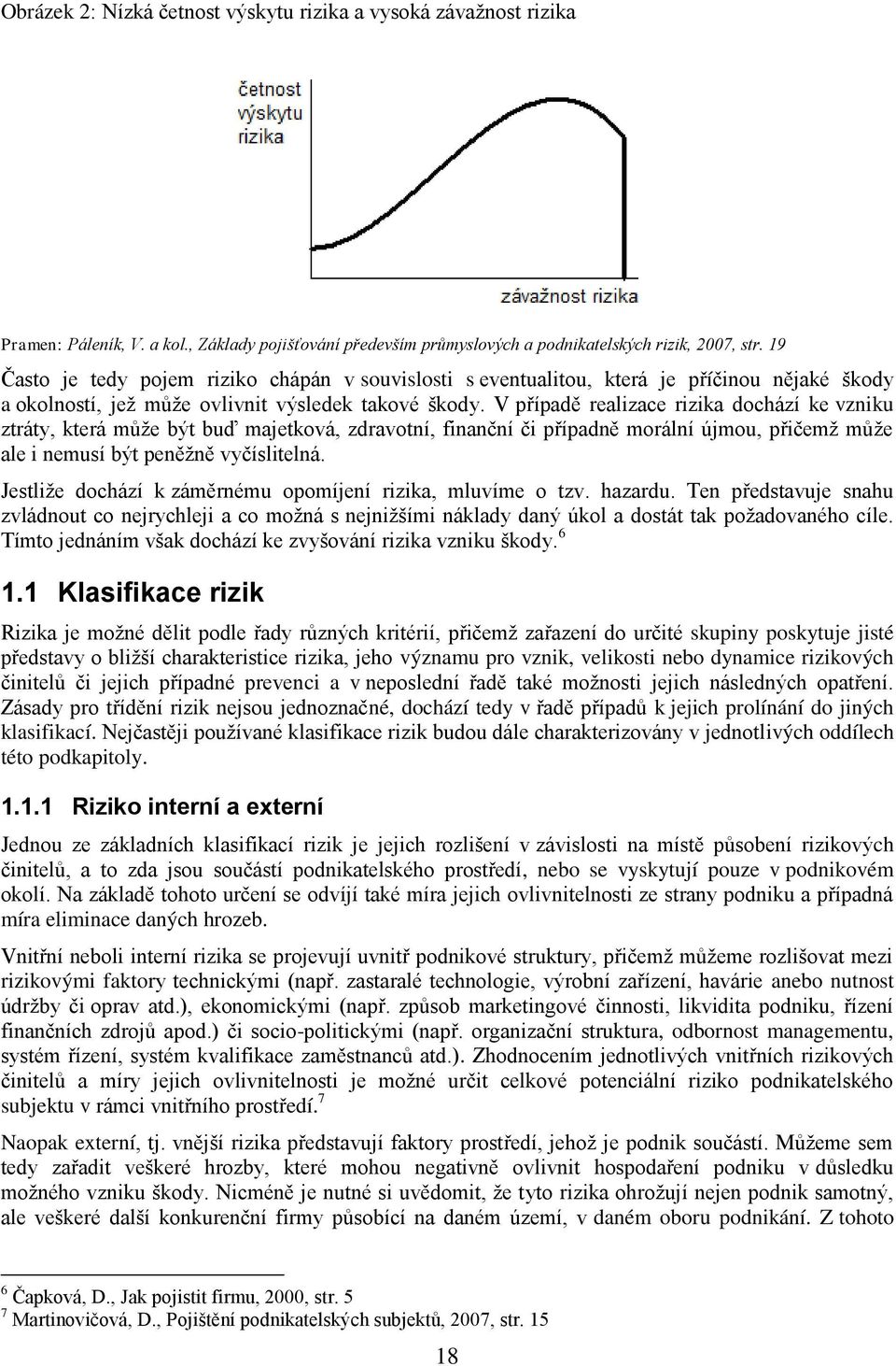 V případě realizace rizika dochází ke vzniku ztráty, která může být buď majetková, zdravotní, finanční či případně morální újmou, přičemž může ale i nemusí být peněžně vyčíslitelná.