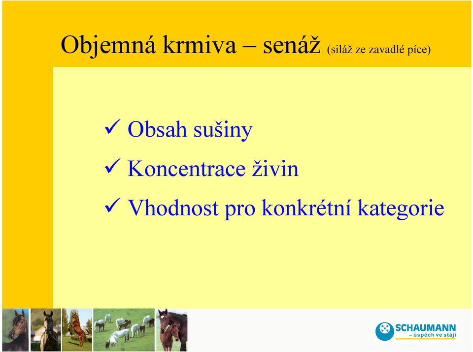 Obsah sušiny Koncentrace