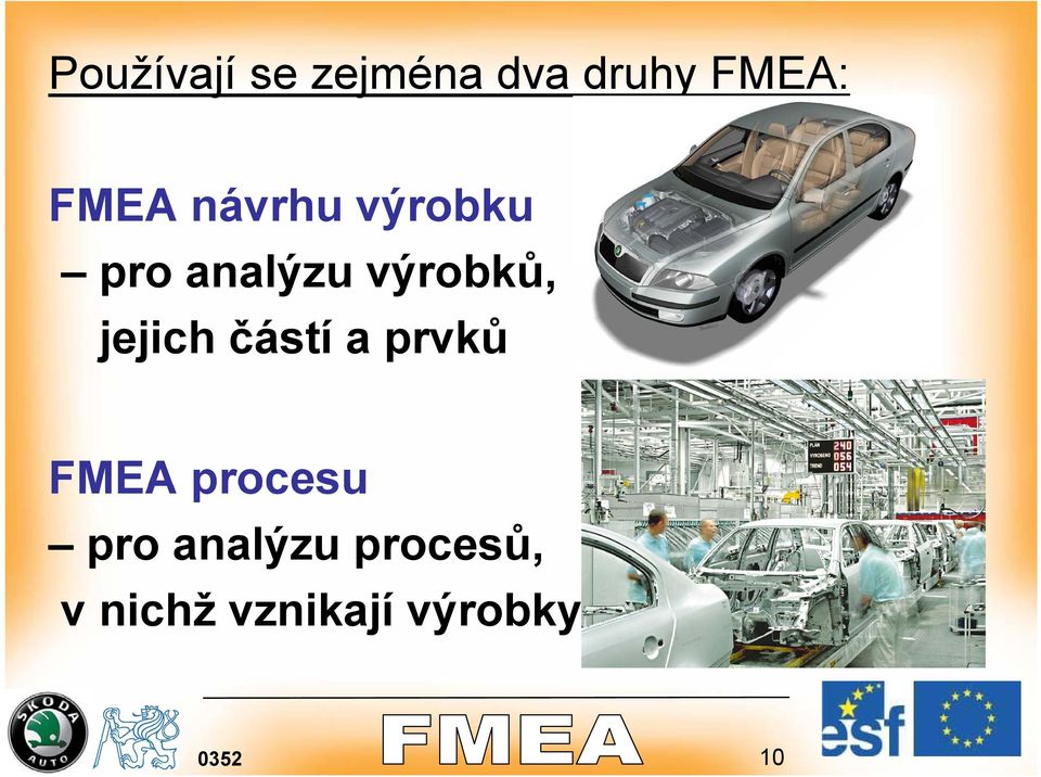 výrobků, jejich částí a prvků FMEA