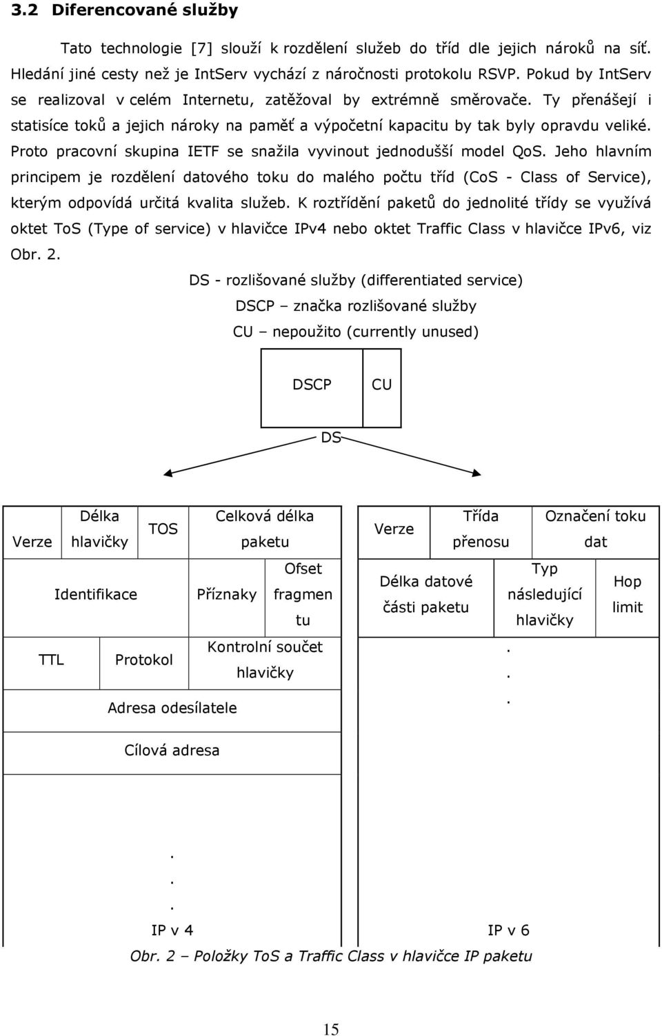 Proto pracovní skupina IETF se snažila vyvinout jednodušší model QoS.