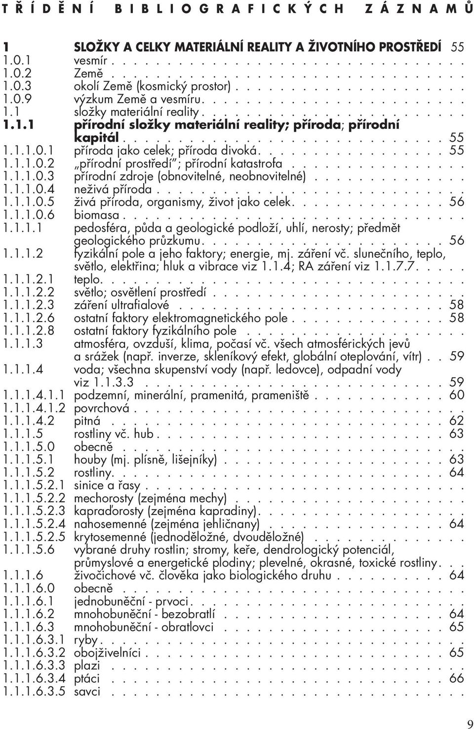 ............................ 55 1.1.1.0.1 příroda jako celek; příroda divoká................. 55 1.1.1.0.2 přírodní prostředí ; přírodní katastrofa................ 1.1.1.0.3 přírodní zdroje (obnovitelné, neobnovitelné).