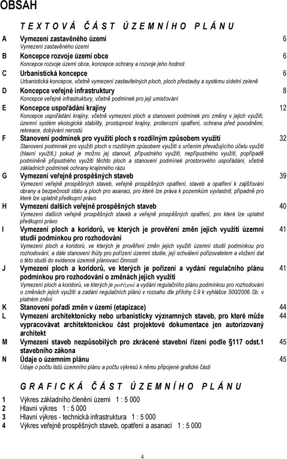 infrastruktury, včetně podmínek pro její umisťování E Koncepce uspořádání krajiny 12 Koncepce uspořádání krajiny, včetně vymezení ploch a stanovení podmínek pro změny v jejich využití, územní systém