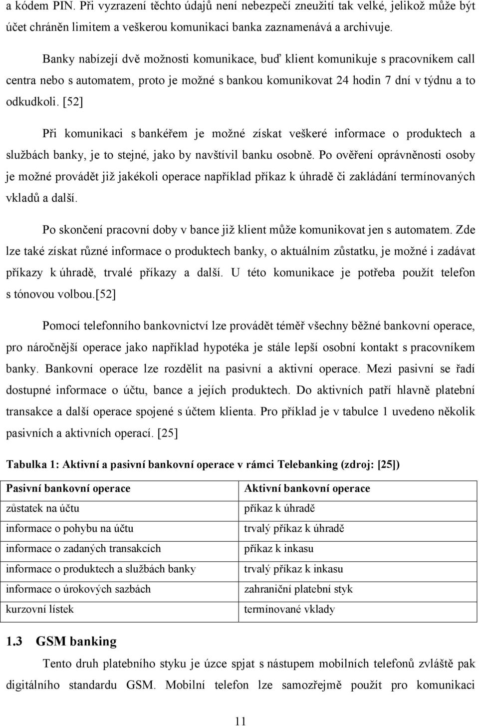 [52] Při komunikaci s bankéřem je možné získat veškeré informace o produktech a službách banky, je to stejné, jako by navštívil banku osobně.