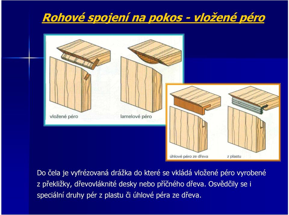 vyrobené z překližky, dřevovláknité desky nebo příčného