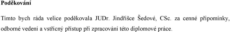 za cenné připomínky, odborné vedení a