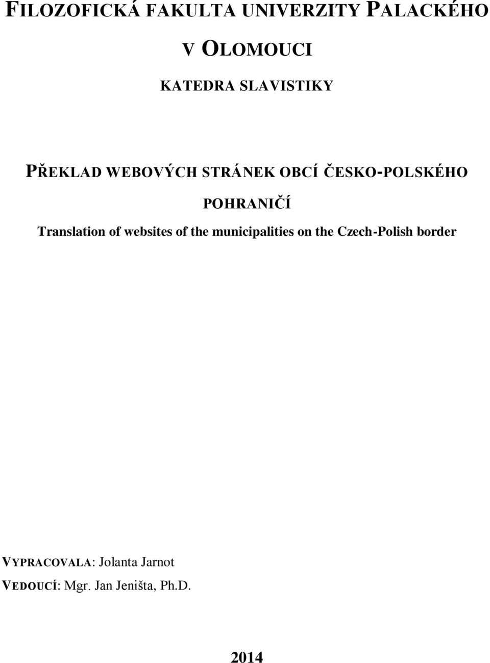 Translation of websites of the municipalities on the Czech-Polish