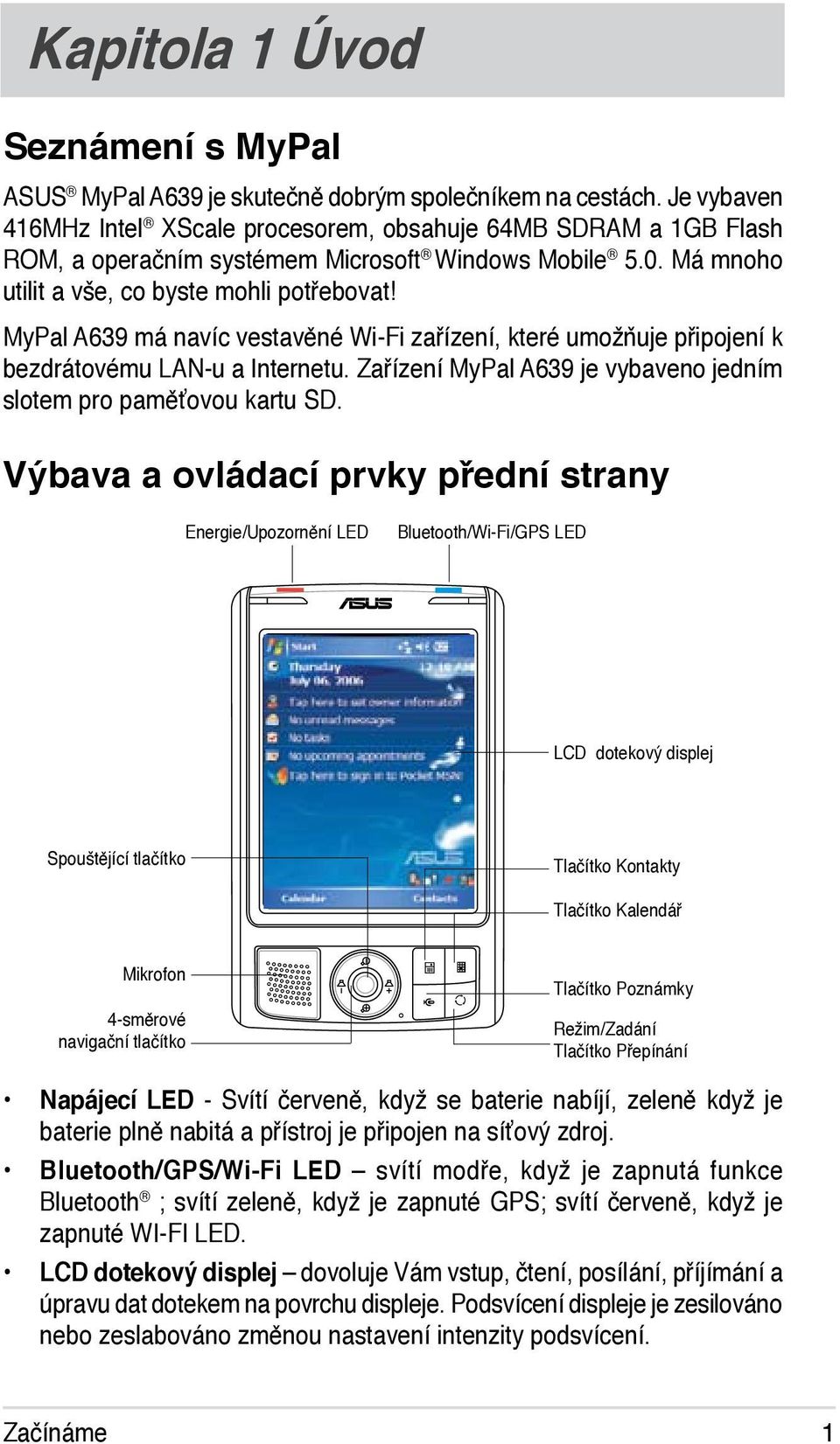 MyPal A639 má navíc vestavěné Wi-Fi zařízení, které umožňuje připojení k bezdrátovému LAN-u a Internetu. Zařízení MyPal A639 je vybaveno jedním slotem pro paměťovou kartu SD.