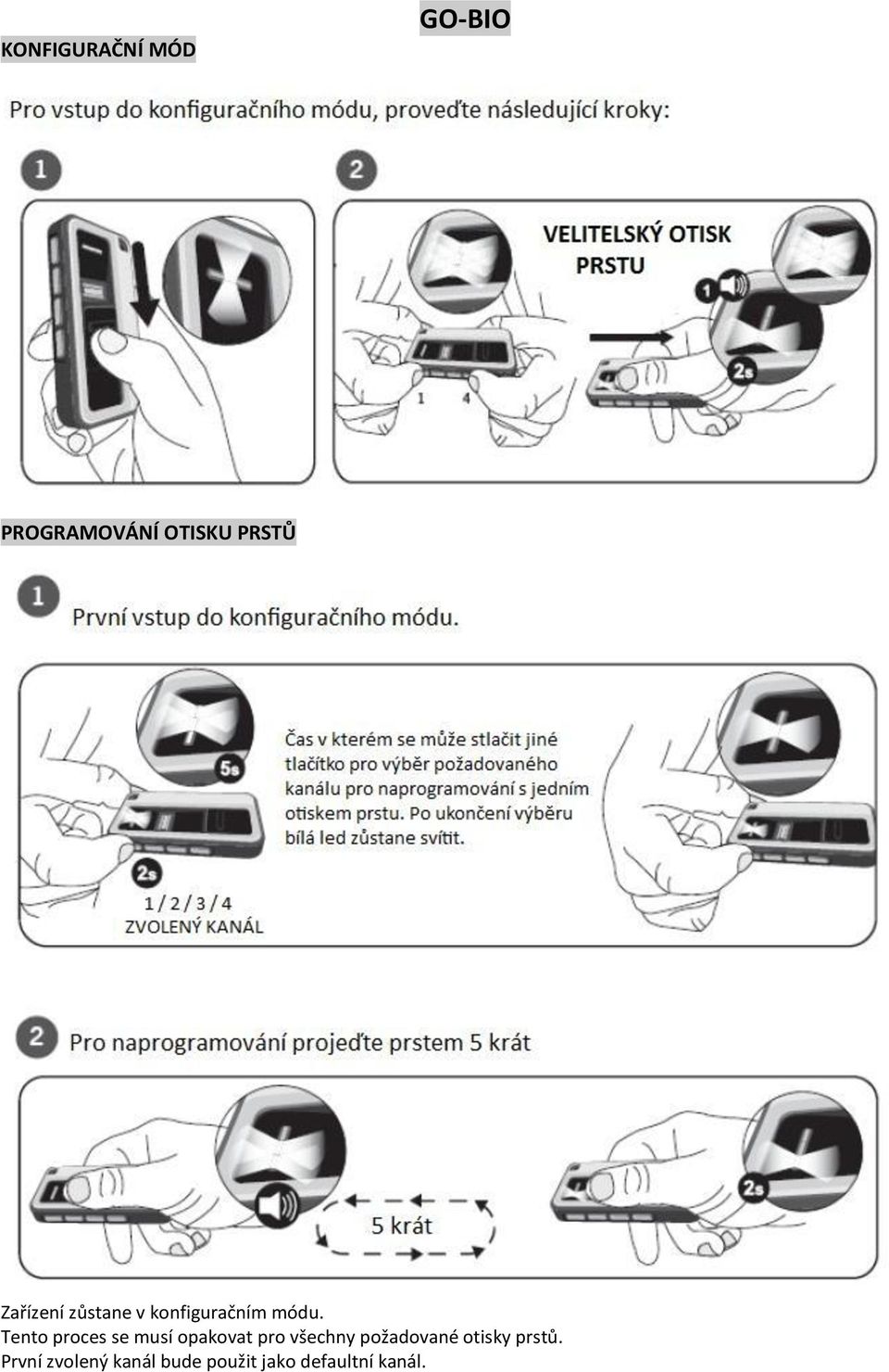 Tento proces se musí opakovat pro všechny požadované