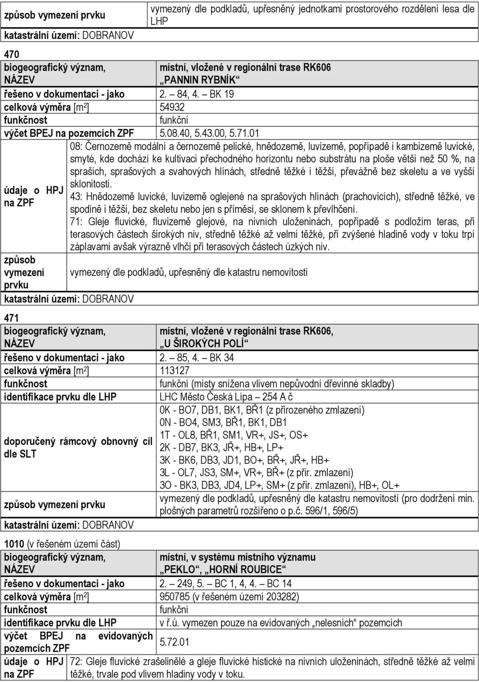 01 způsob 08: Černozemě modální a černozemě pelické, hnědozemě, luvizemě, popřípadě i kambizemě luvické, smyté, kde dochází ke kultivaci přechodného horizontu nebo substrátu na ploše větší než 50 %,