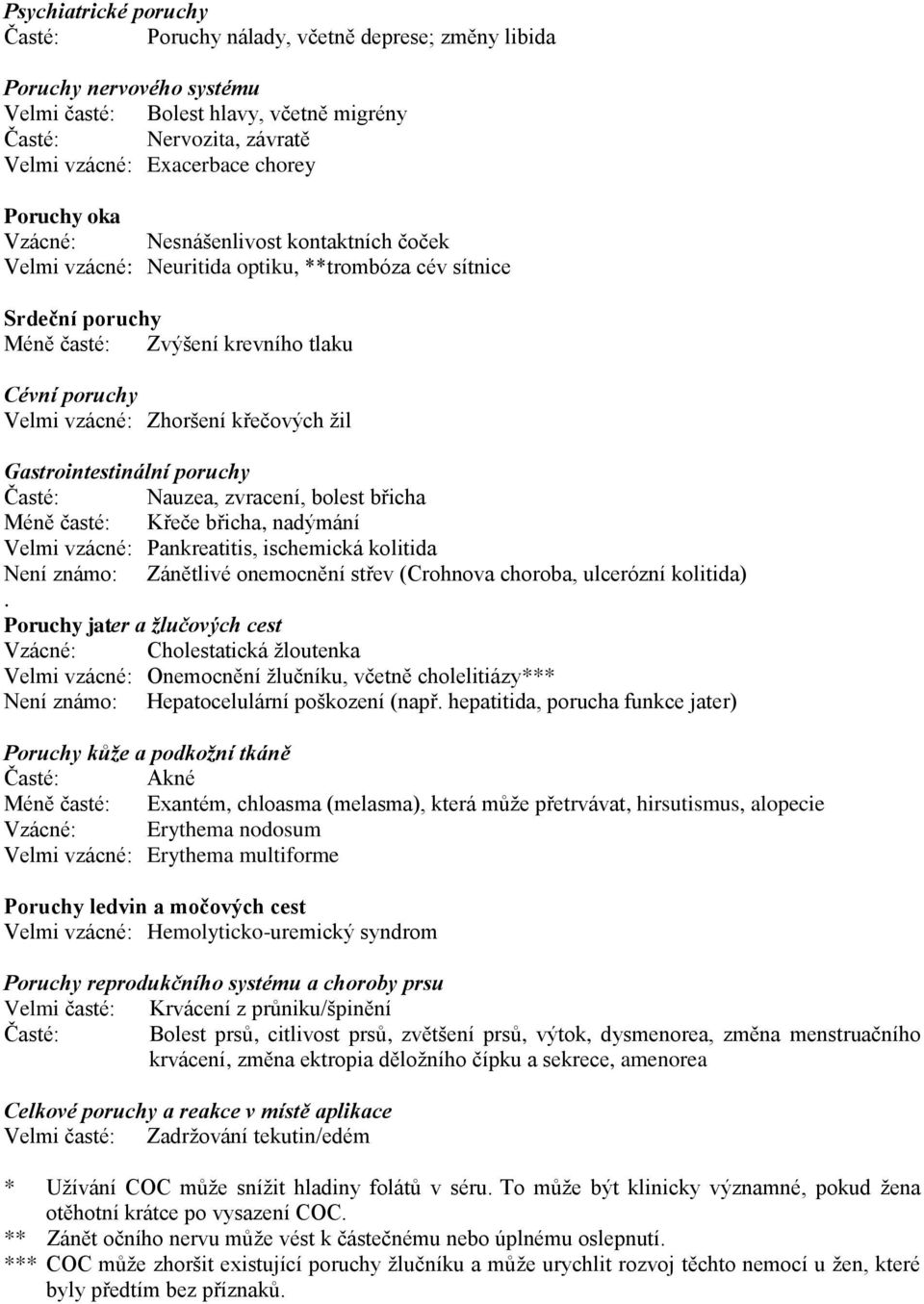 křečových žil Gastrointestinální poruchy Časté: Nauzea, zvracení, bolest břicha Méně časté: Křeče břicha, nadýmání Velmi vzácné: Pankreatitis, ischemická kolitida Není známo: Zánětlivé onemocnění