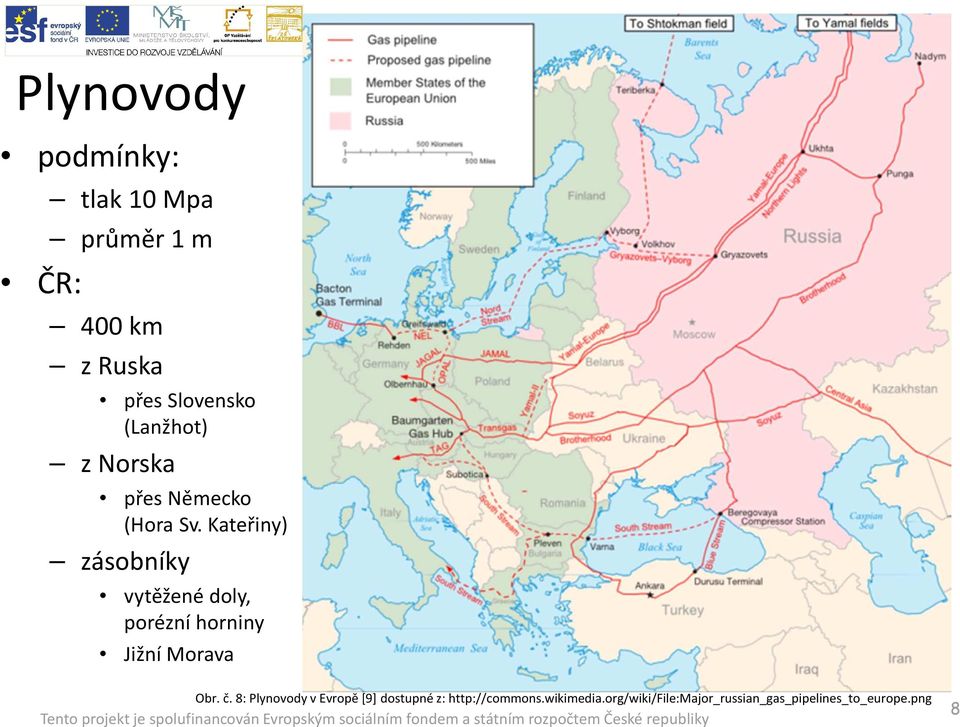 Kateřiny) zásobníky vytěžené doly, porézní horniny Jižní Morava Obr. č.