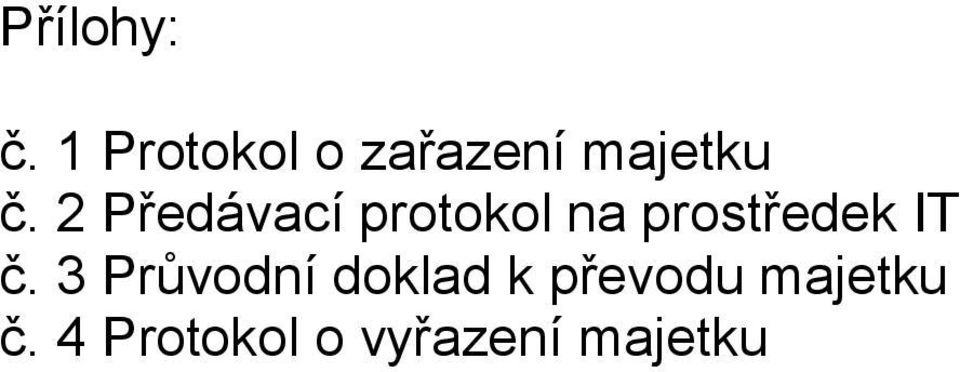 2 Předávací protokol na prostředek IT