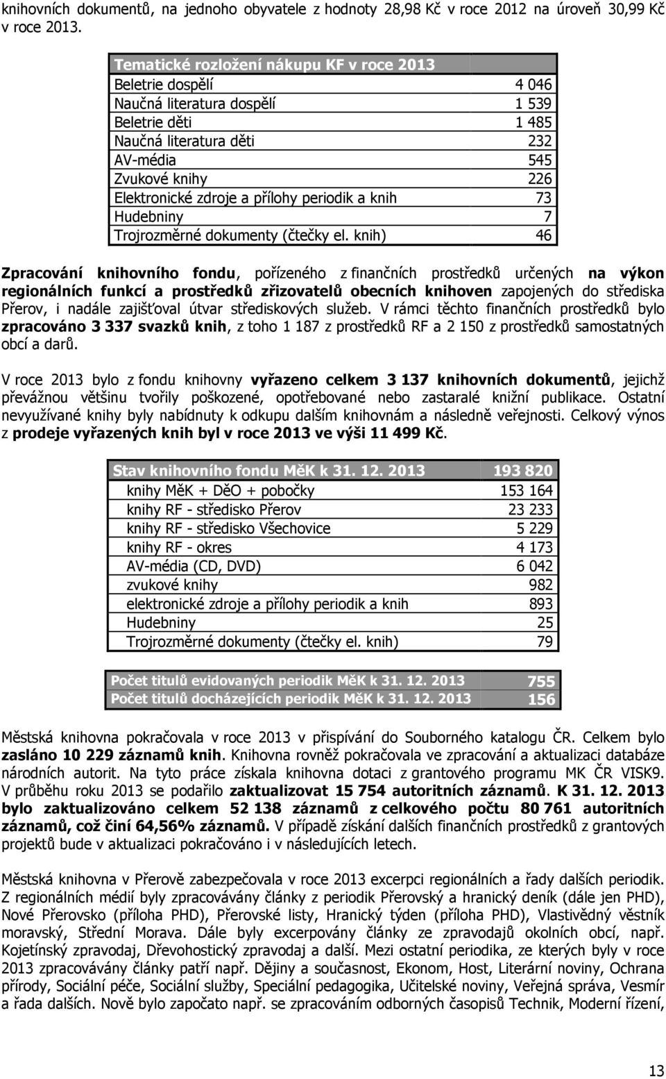 přílohy periodik a knih 73 Hudebniny 7 Trojrozměrné dokumenty (čtečky el.