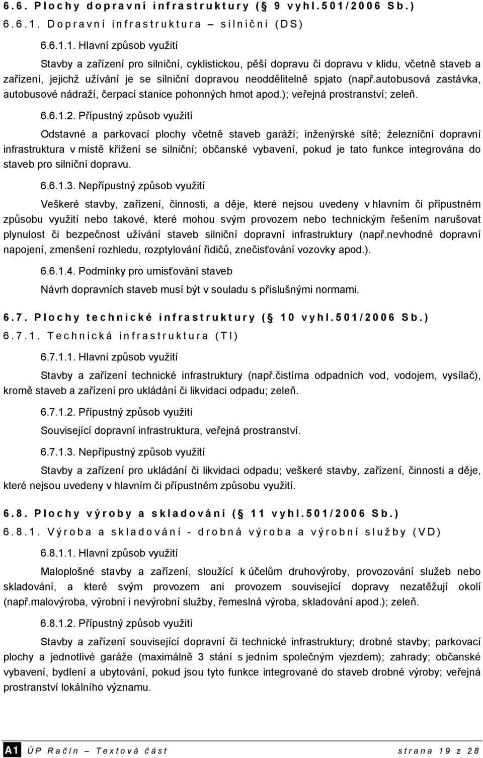 Dopravní infrastruktura silnič ní (DS) 6.6.1.