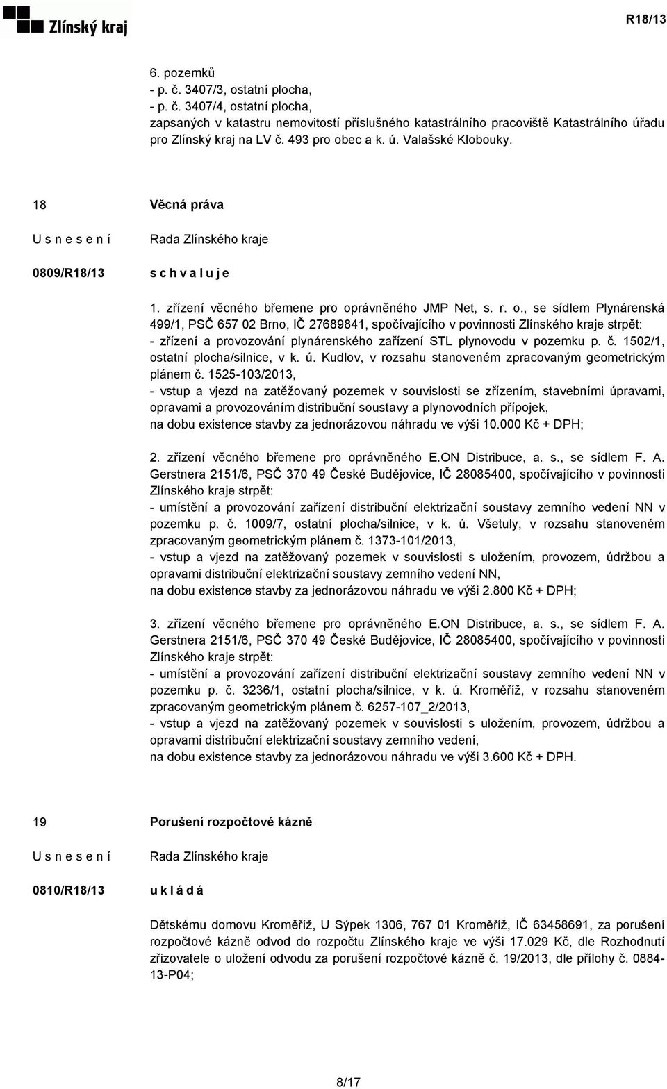 č. 1502/1, ostatní plocha/silnice, v k. ú. Kudlov, v rozsahu stanoveném zpracovaným geometrickým plánem č.