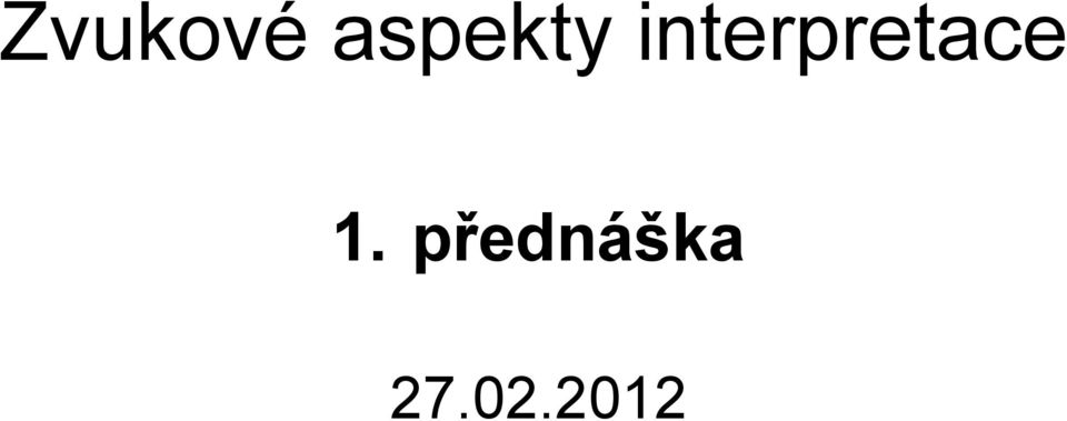 interpretace
