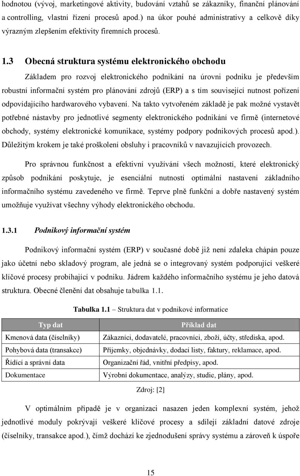 3 Obecná struktura systému elektronického obchodu Základem pro rozvoj elektronického podnikání na úrovni podniku je především robustní informační systém pro plánování zdrojů (ERP) a s tím související