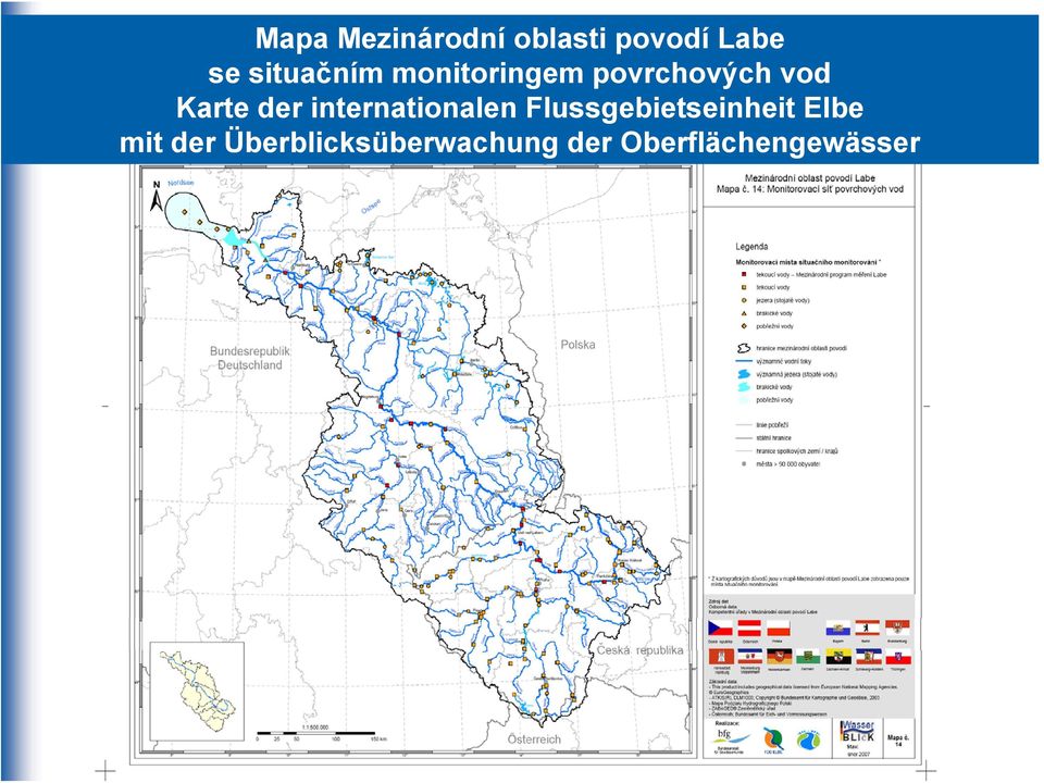 der internationalen Flussgebietseinheit Elbe