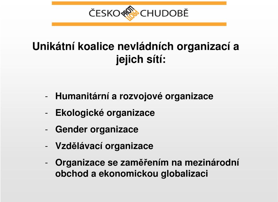 organizace - Gender organizace - Vzdělávací organizace -