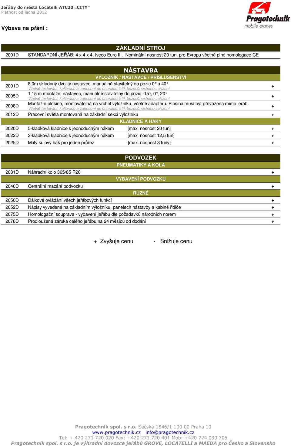 kalibrace a zanesení do charakteristik bezpečnostního zařízení + 2005D 1,15 m montážní nástavec, manuálně stavitelný do pozic -15, 0, 20 Včetně testování, kalibrace a zanesení do charakteristik